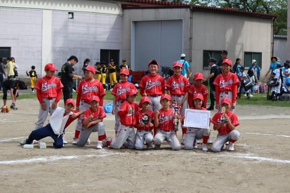 H27.5.4 鶴ヶ谷ジュニアスターズ招待試合優勝！！