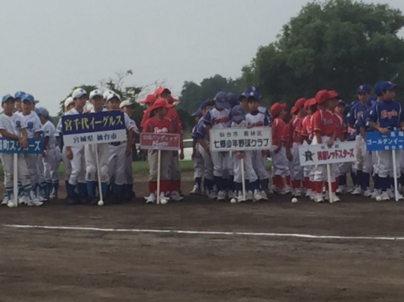 2016.7.3 第15回若林区少年野球連盟　宮城県選抜　タカハシ杯（グランド担当）